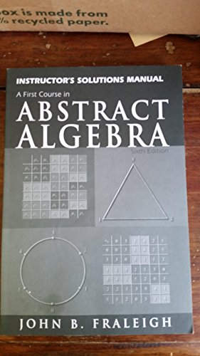 9780201437188: Instructors Solutions Manual to Abstract Algebra