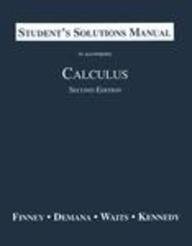 Beispielbild fr Student's Solutions Manual to Accompany Calculus zum Verkauf von Better World Books