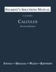 Stock image for Student's Solutions Manual to Accompany Calculus for sale by Better World Books