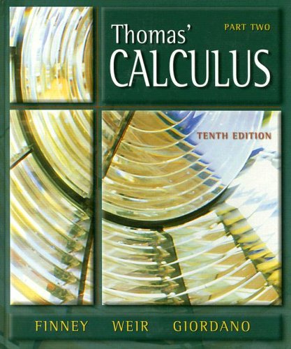 Imagen de archivo de Thomas' Calculus Part Two a la venta por Better World Books