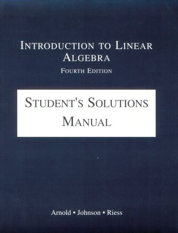 Introduction to Linear Algebra (9780201442762) by Johnson, Lee W.