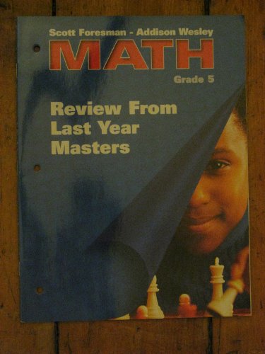 Beispielbild fr Math Grade 5 Review from Last Year Masters zum Verkauf von Better World Books