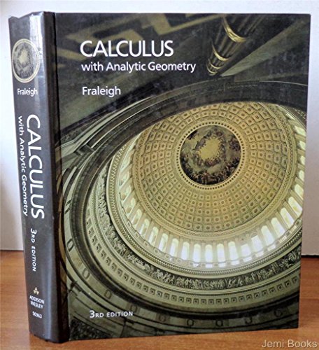 Beispielbild fr Calculus With Analytic Geometry zum Verkauf von SecondSale