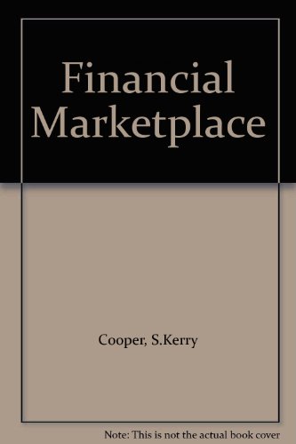Imagen de archivo de The Financial Marketplace a la venta por More Than Words