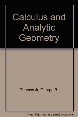 9780201509007: Calculus and Analytic Geometry