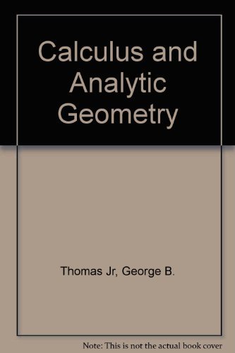 Stock image for Calculus and Analytic Geometry for sale by Cronus Books