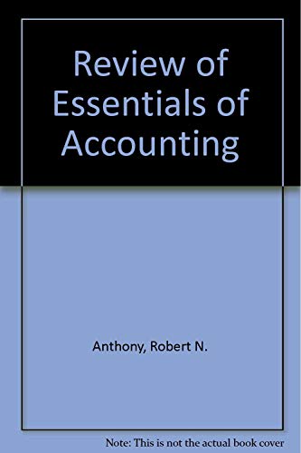 9780201512878: A Review of Essentials of Accounting