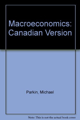 9780201513684: Macroeconomics: Canadian Version