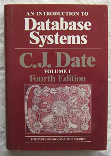 Beispielbild fr An Introduction to Database Systems (VOLUME I) zum Verkauf von Wonder Book