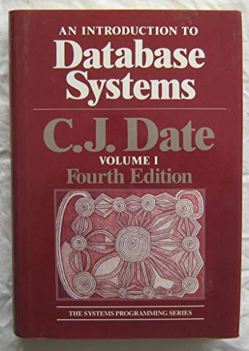 Imagen de archivo de An Introduction to Database Systems (VOLUME I) a la venta por Wonder Book