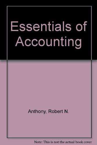 Stock image for Essentials of Accounting for sale by The Book Cellar, LLC