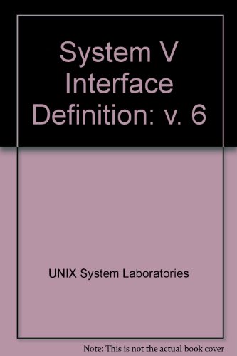 Image d'archives pour System V Interface Definition: Unix System V (System V Interface Definition) mis en vente par Mispah books