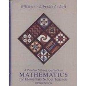 Beispielbild fr A Problem Solving Approach to Mathematics for Elementary School Teachers zum Verkauf von Direct Link Marketing