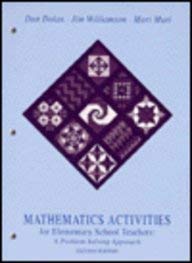 Stock image for Math Activities for Elementary School Teachers: A Problem Solving Approach for sale by Isle of Books