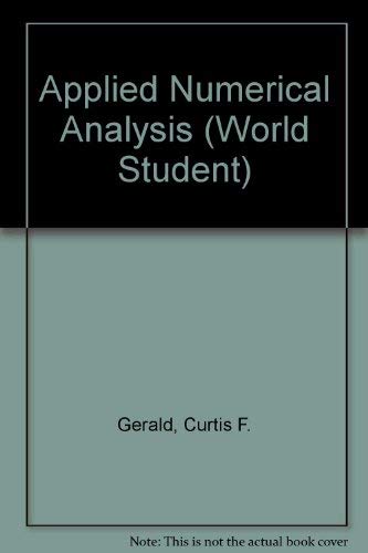 9780201528251: Applied Numerical Analysis (World Student S.)