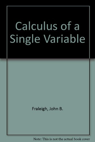 Stock image for Calculus of a Single Variable for sale by HPB-Red
