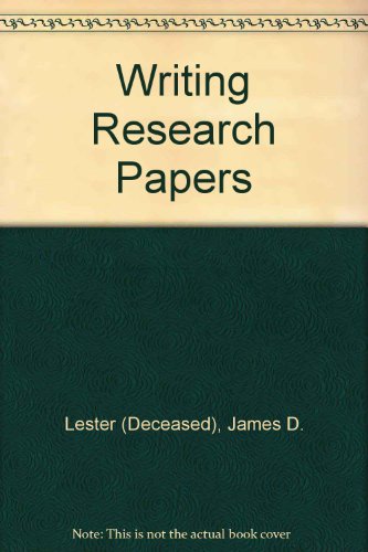 Writing Research Papers (9780201536621) by [???]