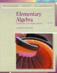 Beispielbild fr Elementary Algebra: Concepts and Applications zum Verkauf von Goodwill Books