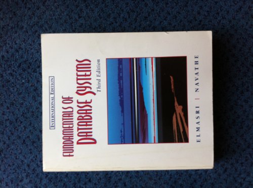 Imagen de archivo de Fundamentals of Database Systems: International Edition a la venta por Versandantiquariat Felix Mcke