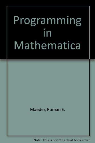 9780201548778: Programming in Mathematica