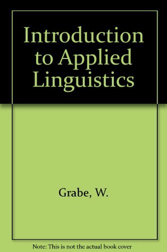 Stock image for Introduction to Applied Linguistics for sale by Better World Books Ltd