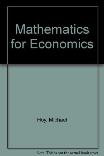 9780201553659: Mathematics for Economics