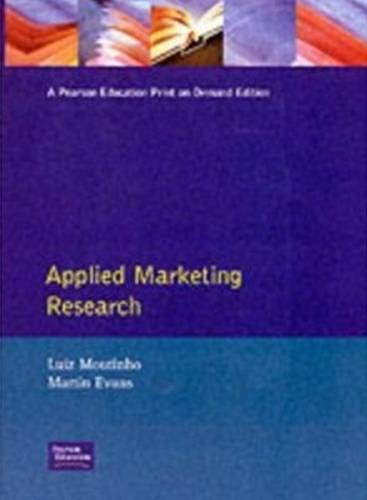 Beispielbild fr Applied Marketing Research zum Verkauf von AwesomeBooks