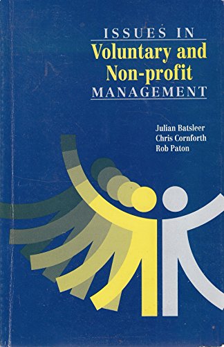 Imagen de archivo de Issues in Voluntary and Non-profit Management a la venta por AwesomeBooks