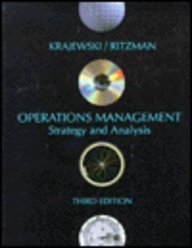 Imagen de archivo de Operations Management: Strategy and Analysis a la venta por medimops