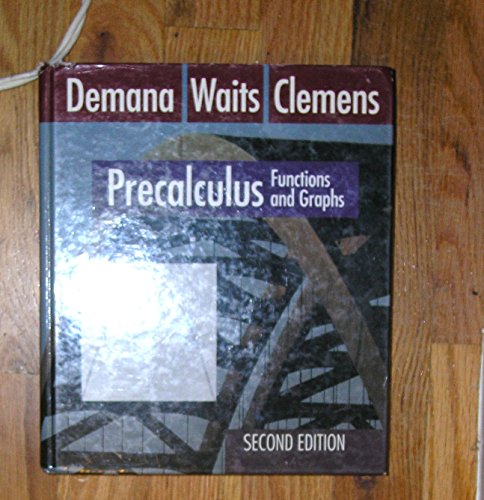 Beispielbild fr Precalculus: Functions and graphs zum Verkauf von Wonder Book