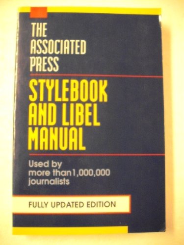 Stock image for The Associated Press Stylebook and Libel Manual for sale by Better World Books