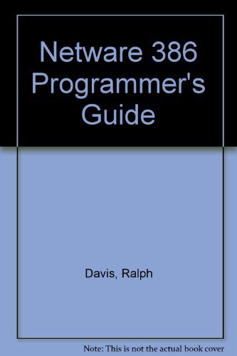 Stock image for Netware 386 Programmer's Guide for sale by HPB-Red