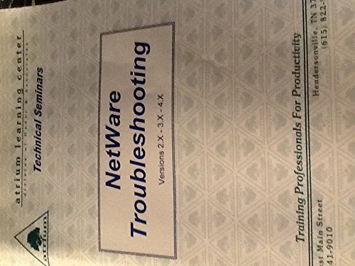 9780201577372: Netware Troubleshooting