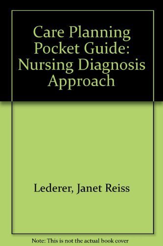 Imagen de archivo de Care Planning Pocket Guide: A Nursing Diagnosis Approach a la venta por dsmbooks