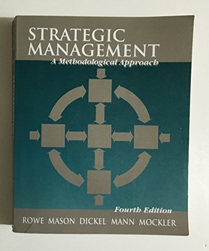 Imagen de archivo de Strategic Management: A Methodological Approach a la venta por More Than Words