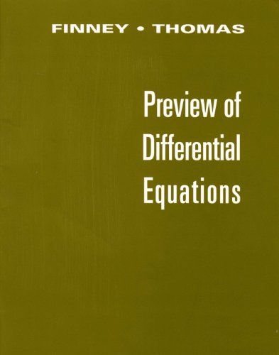 9780201587197: Preview of Differential Equations (Differential Equations Supplement)