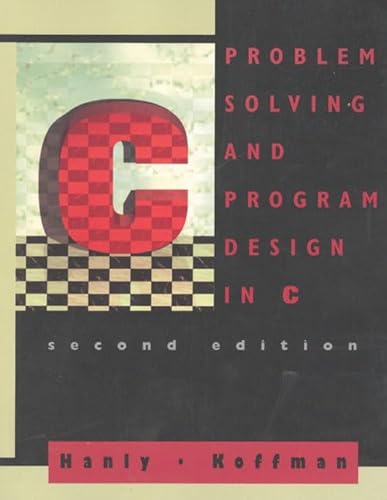 Beispielbild fr Problem Solving and Programming Design in C zum Verkauf von Better World Books