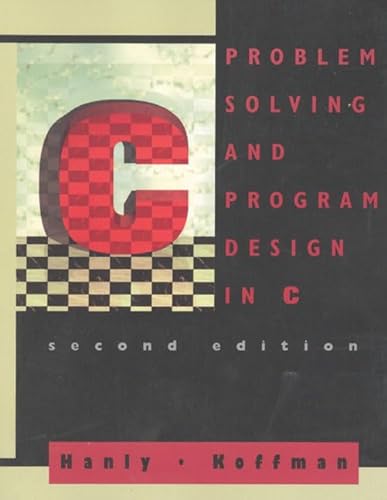 Imagen de archivo de Problem Solving and Programming Design in C a la venta por Better World Books: West