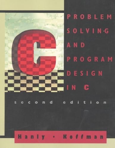 Stock image for Problem Solving and Programming Design in C for sale by Better World Books: West