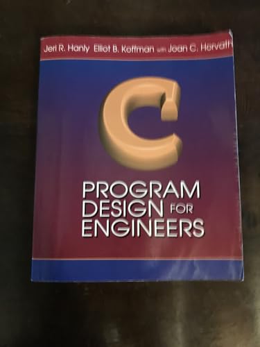 9780201590647: C Program Design for Engineers