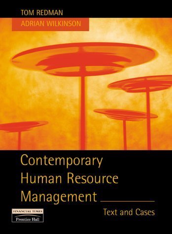 9780201596137: Contemporary Human Resource Management: Text and Cases