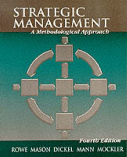 Beispielbild fr Strategic Management: A Methodological Approach zum Verkauf von WorldofBooks