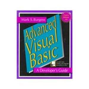 Stock image for Advanced Visual Basic: A Developer's Guide for sale by Wonder Book