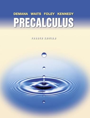 Stock image for Precalculus: Functions and Graphs (4th Edition) for sale by HPB-Red