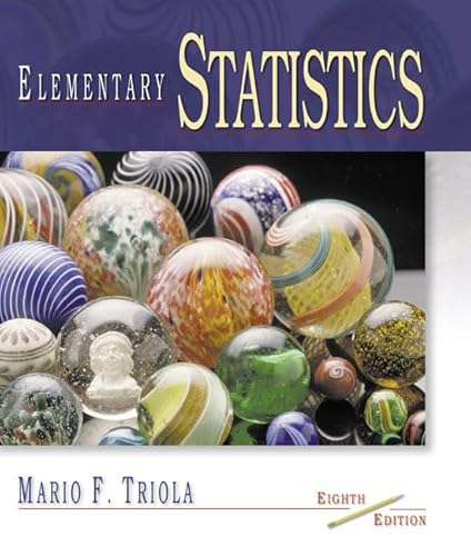 Imagen de archivo de Elementary Statistics a la venta por Better World Books