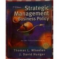 Beispielbild fr Strategic Management and Business Policy zum Verkauf von Better World Books