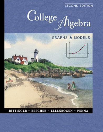 Imagen de archivo de College Algebra Graphs and Models a la venta por HPB-Red