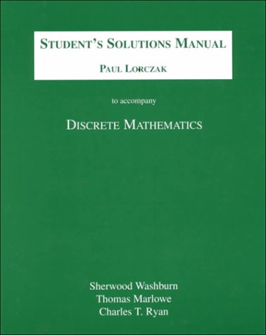 Beispielbild fr Student Solutions Manual for Discrete Mathematics zum Verkauf von Irish Booksellers