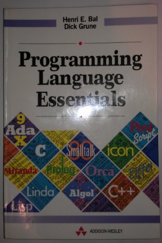 9780201631791: Programming Language Essentials