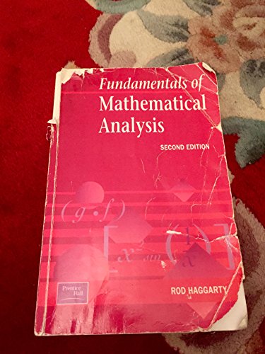 Beispielbild fr Fundamentals Of Mathematical Analysis zum Verkauf von WorldofBooks